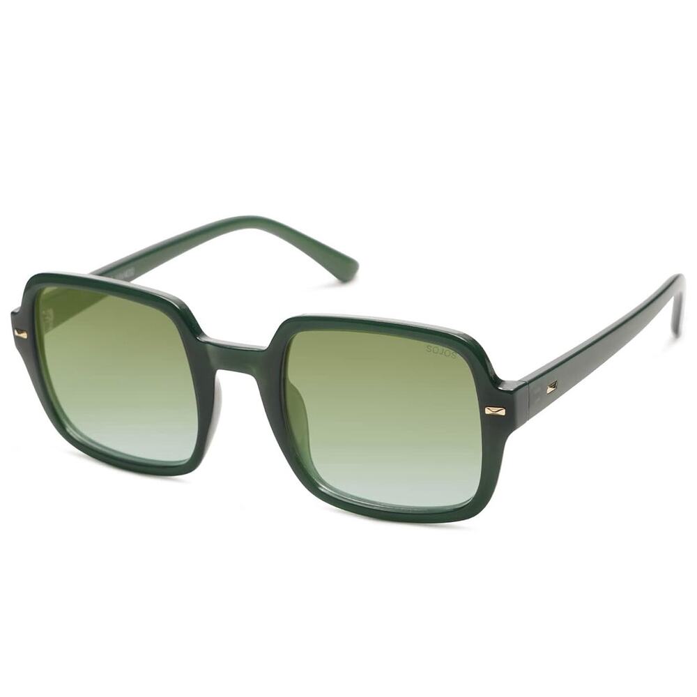 SOJOS‎ Retro Square Polarized Sunglasses for Women Men